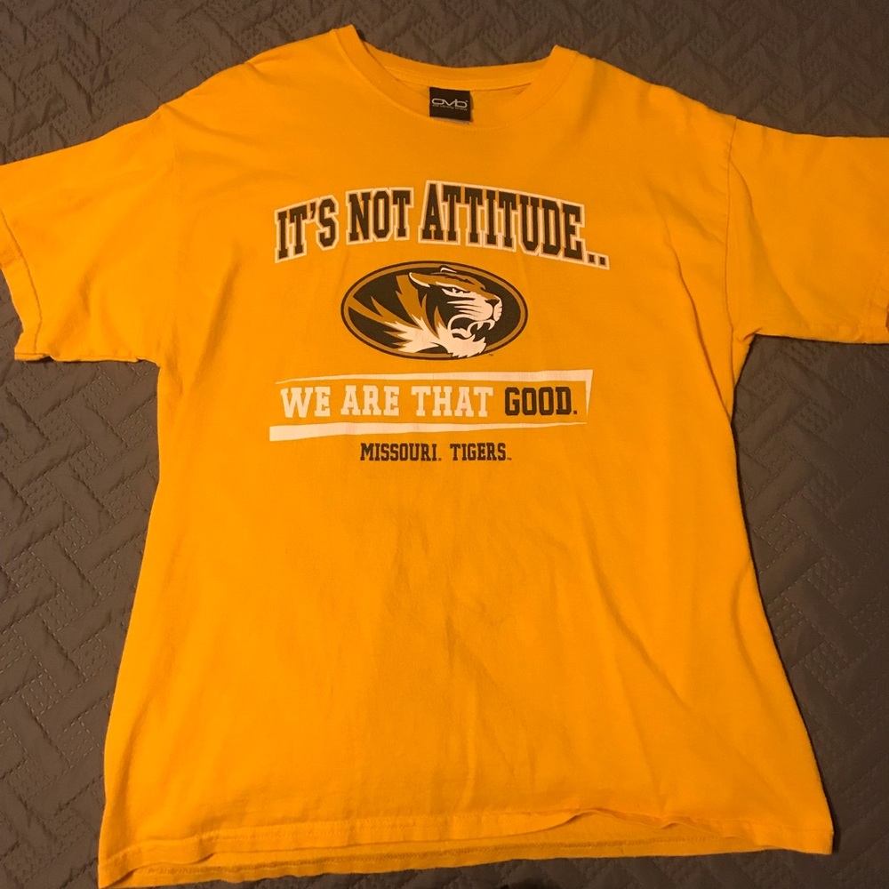 OVB brand, Mizzou Tigers tee, size L